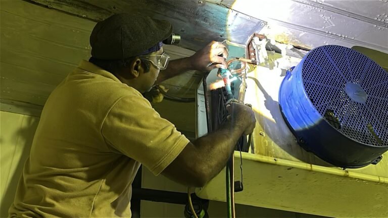 Making the evaporator's electrical connections