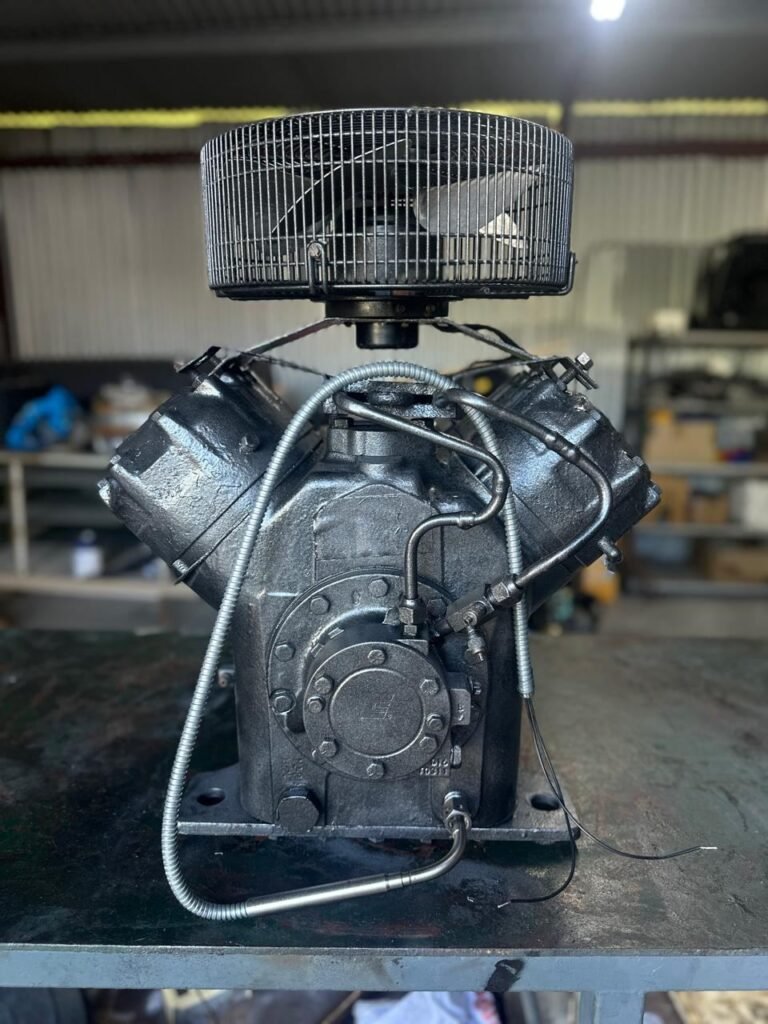 Overhauled compressor on the bench