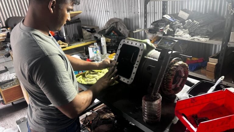 Stripping the compressor down at the bench
